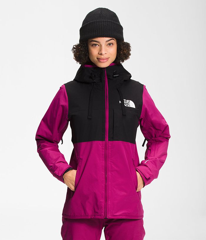 The North Face Μπουφαν Του Σκι Ροζ/Μαυρα Γυναικεια Superlu - Greece 6591INJCM